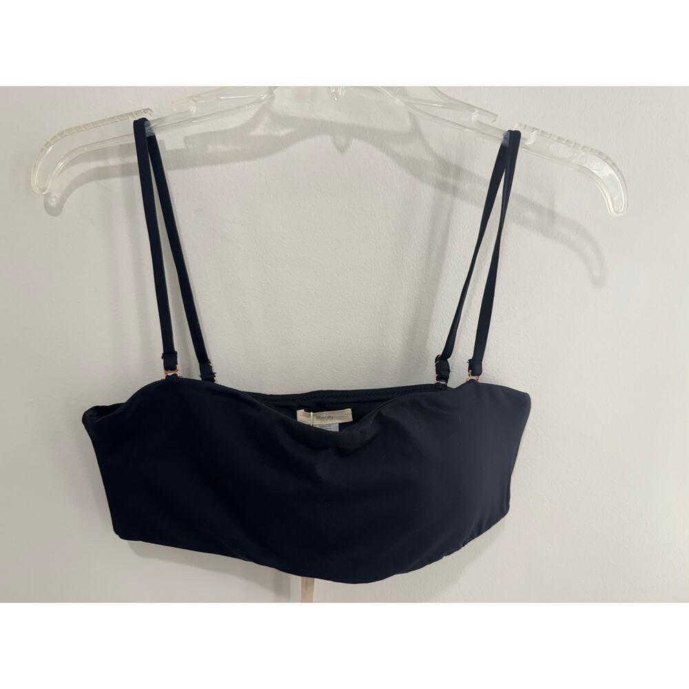 Eberjey So Solid Summer Bandeau Bikini Top | Black | Size X-Small NWT - Picture 4 of 6